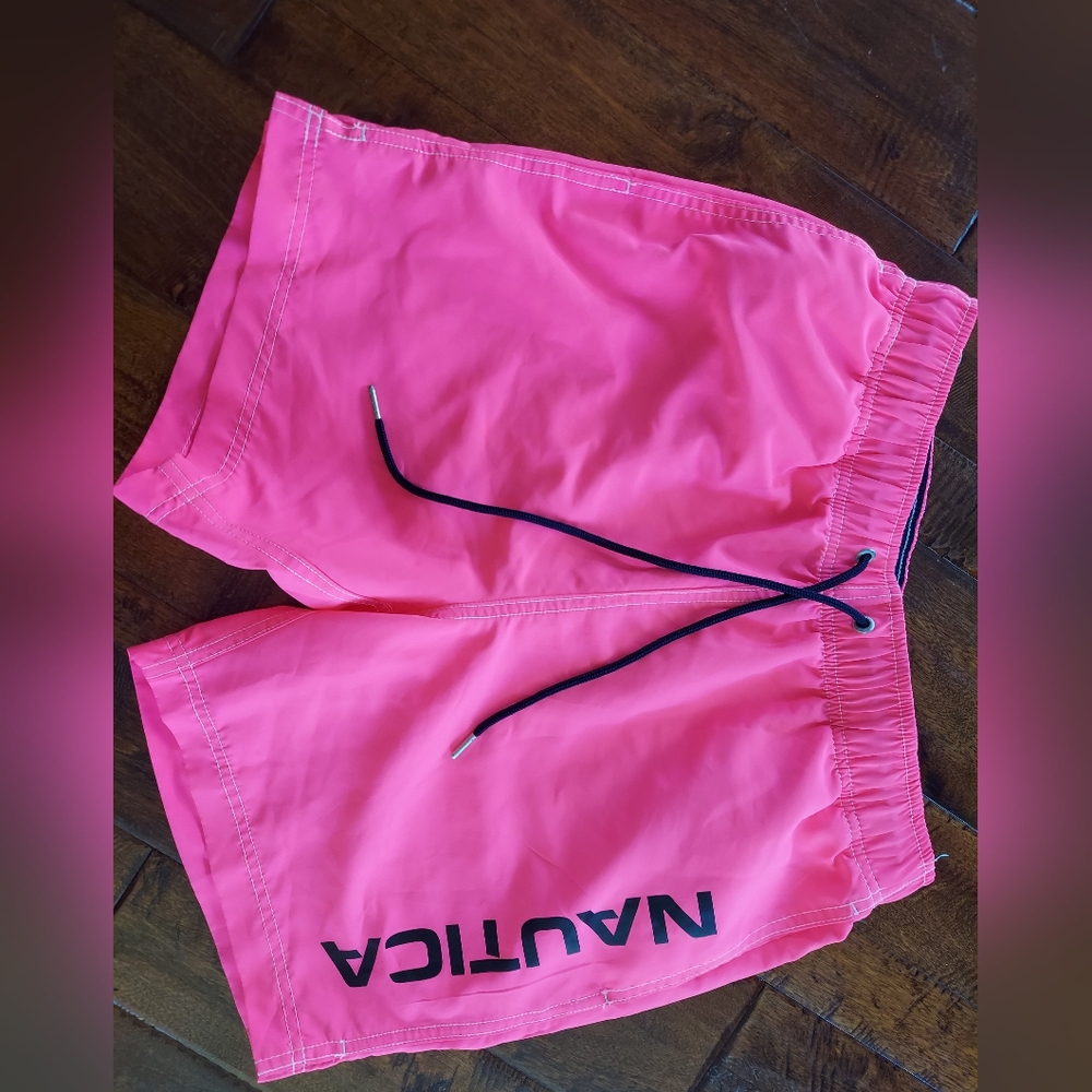 Neon Pink Men's Nautica Swim Shorts size small